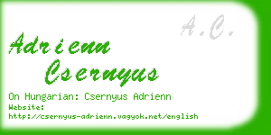 adrienn csernyus business card